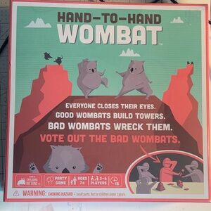 Hand-to-Hand Wombat Party Game